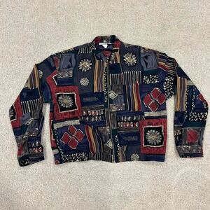 Vintage Kensington Square Womens Large Abstract‎  Jacket
